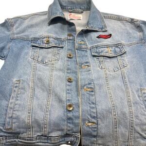 Stonewall Riots Pride Denim Jacket XS New York 1969 Lips Patch LGBTQ